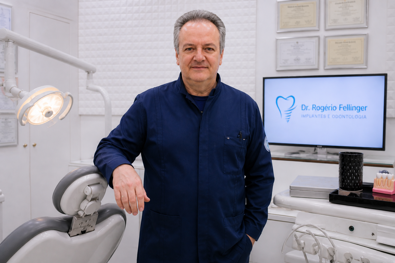 Dr. Rogério Fellinger no consultório